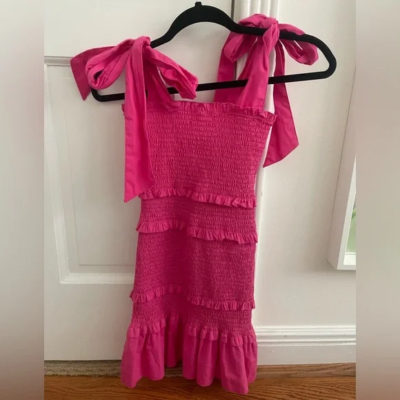 Altar'd State | Dresses | Altard State Tiered Mini Dress Hot Pink Size S  Worn Once | Poshmark